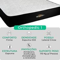 Cama Box King Branco Colchão Orthopedic D33 Vstore - 2