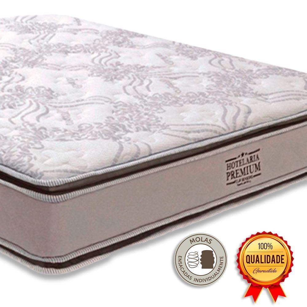 Cama Box Baú King Bege E Colchão Four Season Molas Vstore - 4