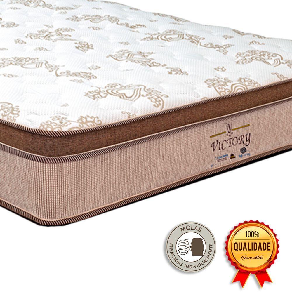 Cama Box Baú King Preto E Colchão Victory Molas Vstore - 3