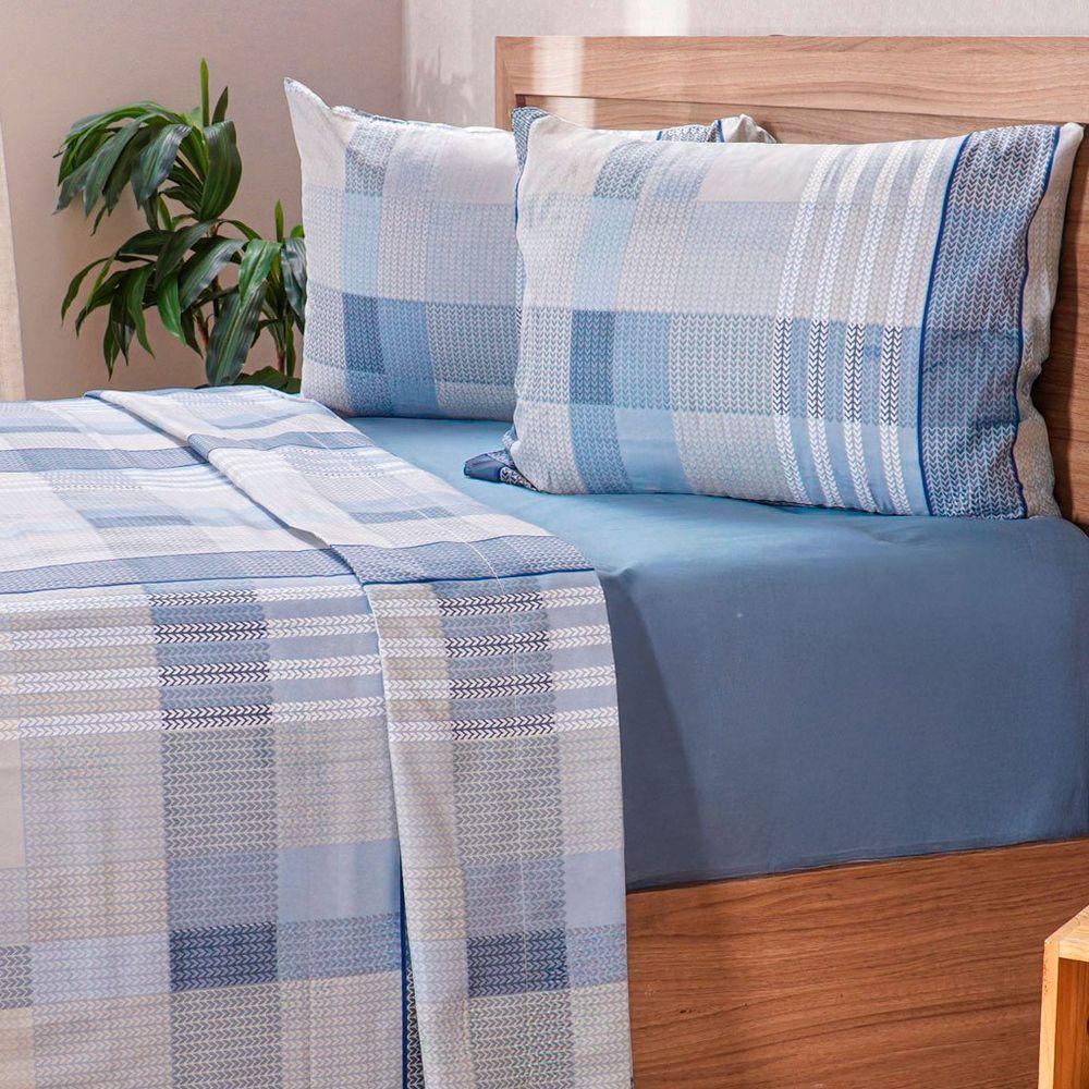 Jogo De Cama King Cotton Touch 4 Peças 193x203x40cm Braga - 3