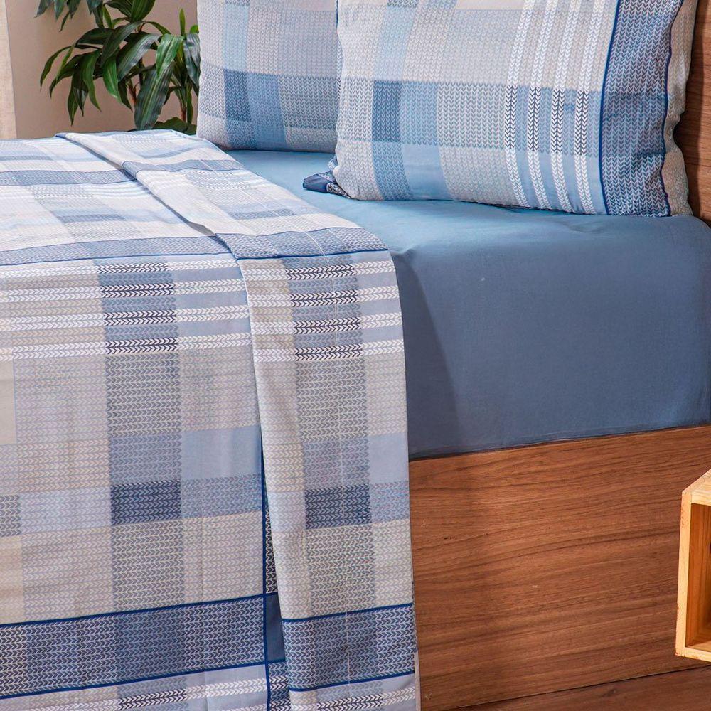 Jogo De Cama Casal Cotton Touch 4 Peças 138x188x30cm Braga - 4