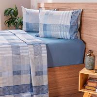 Jogo De Cama Casal Cotton Touch 4 Peças 138x188x30cm Braga - 1