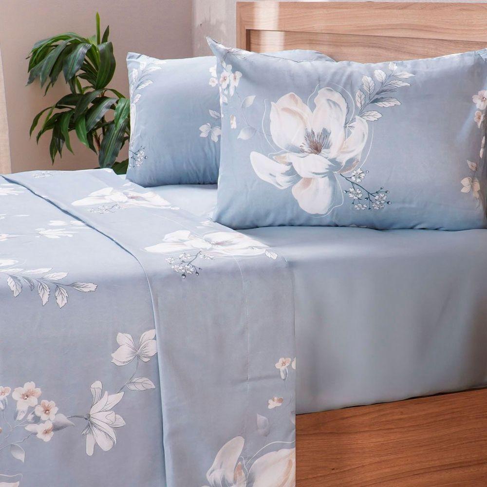 Jogo De Cama Casal Cotton Touch 4 Peças 138x188x30cm Nina - 3