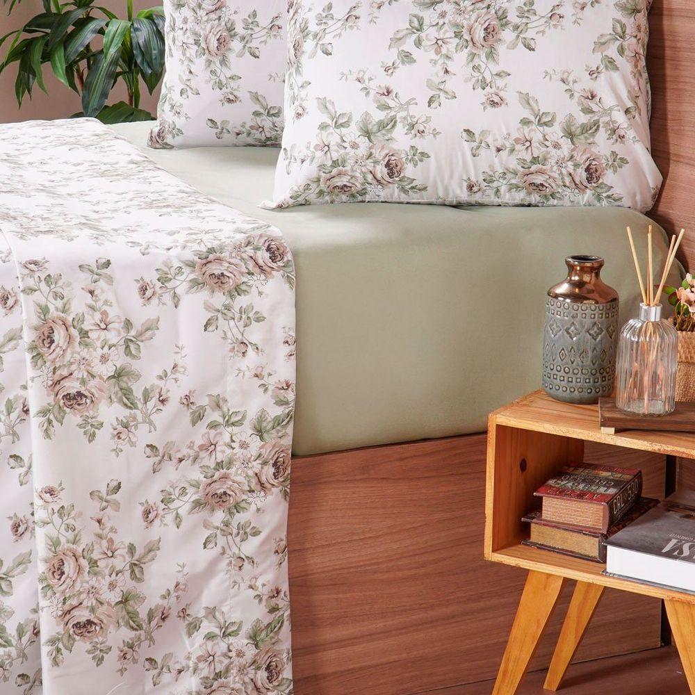 Jogo De Cama Queen Cotton Touch 4 Peças 158x198x35cm Elis - 3