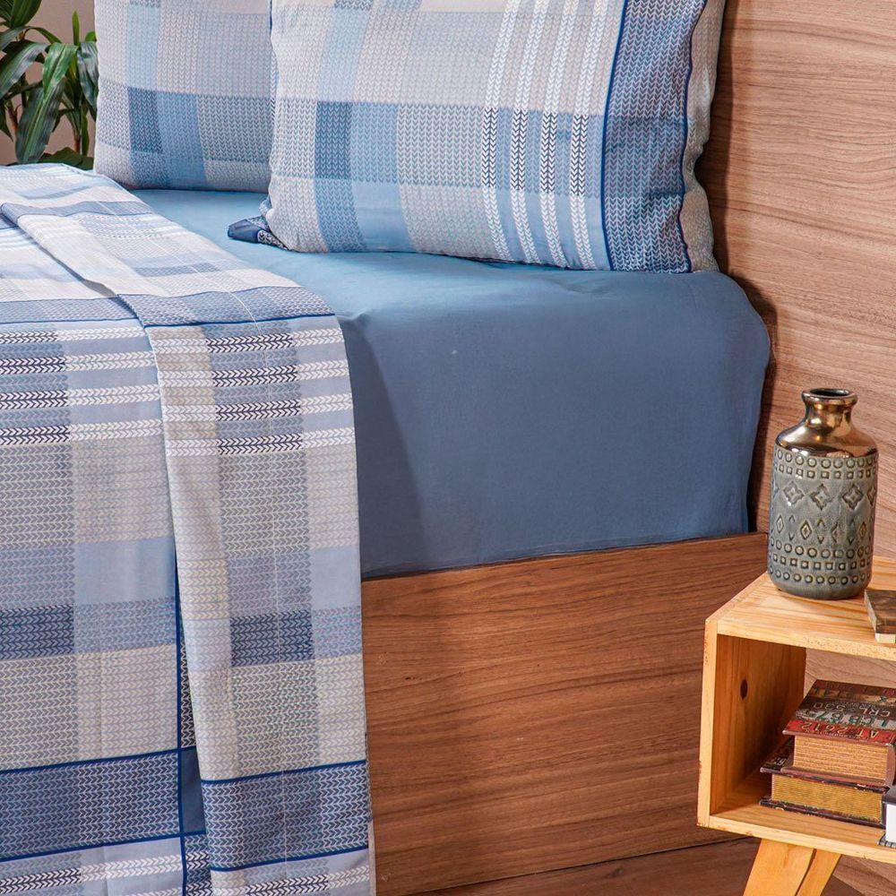 Jogo De Cama Queen Cotton Touch 4 Peças 158x198x35cm Braga - 4