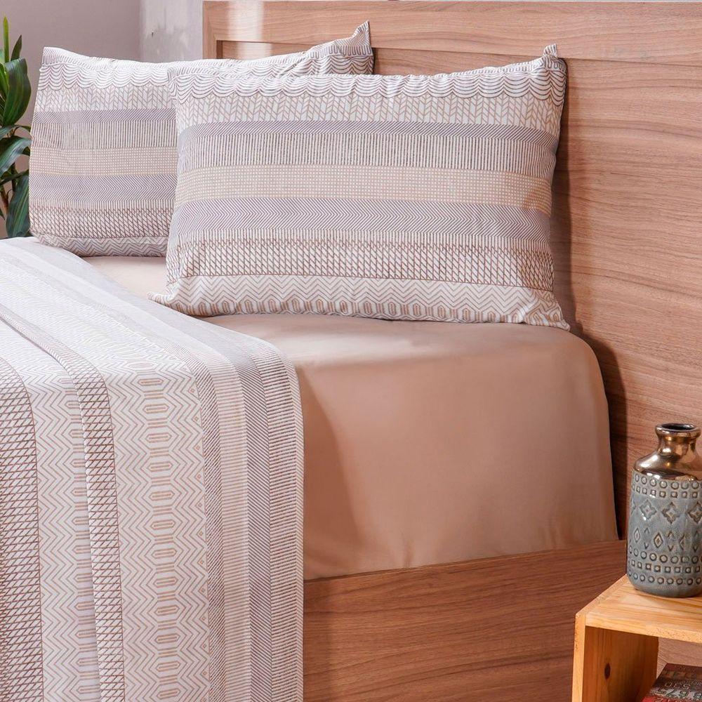 Jogo De Cama Casal Cotton Touch 4 Peças 138x188x30cm Bossa - 2