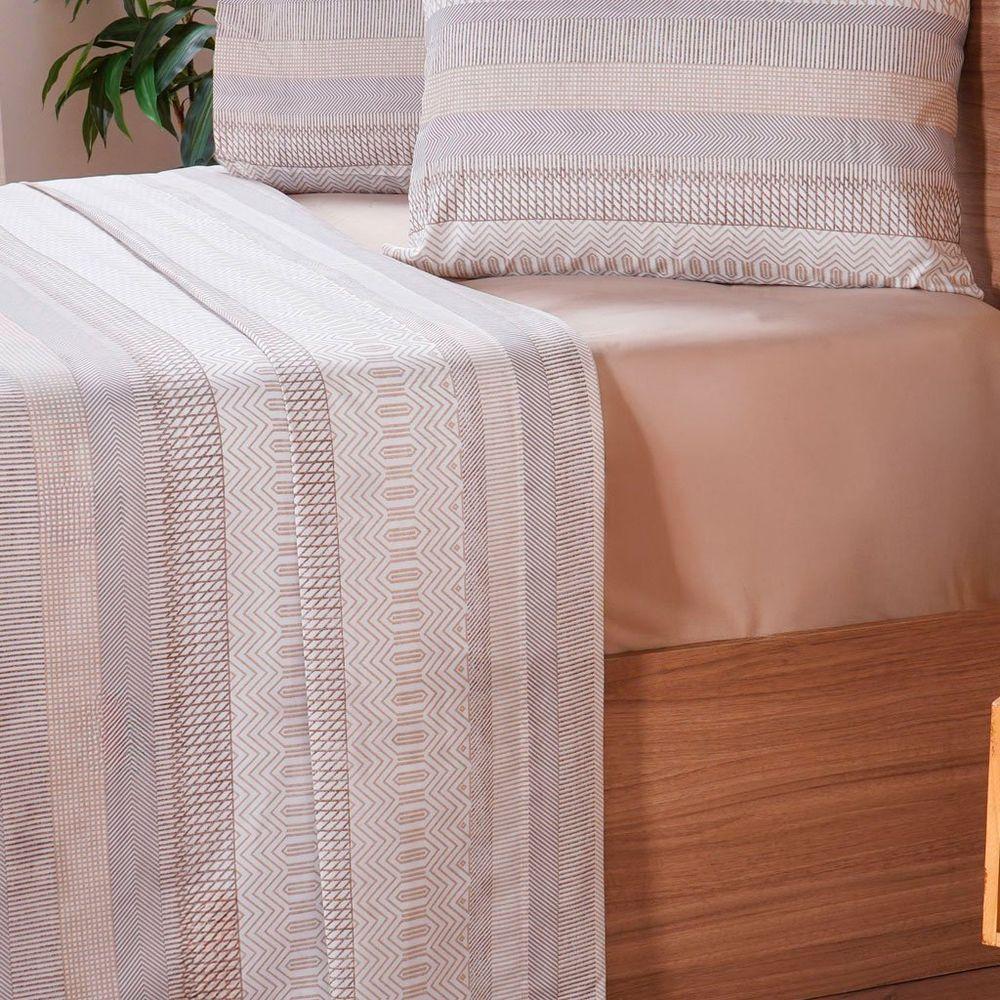 Jogo De Cama Casal Cotton Touch 4 Peças 138x188x30cm Bossa - 4