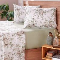 Jogo De Cama Casal Cotton Touch 4 Peças 138x188x30cm Elis