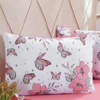 Jogo De Cama King Dreams Malha 100% Algodão 193x203x35cm Salmão - 4