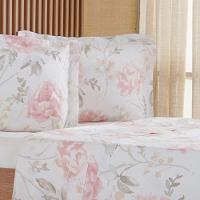 Jogo De Cama Queen 4 Pçs 200 Fios 100% Algodão 160x200x35cm Aquarelle - 2