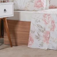 Jogo De Cama Queen 4 Pçs 200 Fios 100% Algodão 160x200x35cm Aquarelle