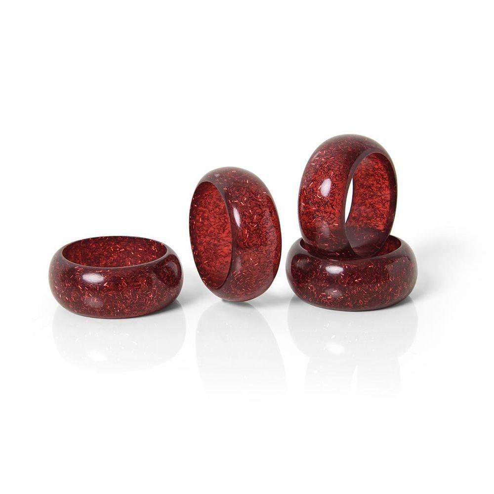 Kit De Mesa Posta Copa E Cia 4 Lugares Starry/ Flor De Natal - 4