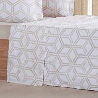 Jogo De Cama Queen 4 Pçs 200 Fios 100% Algodão 160x200x35cm Rayon - 5