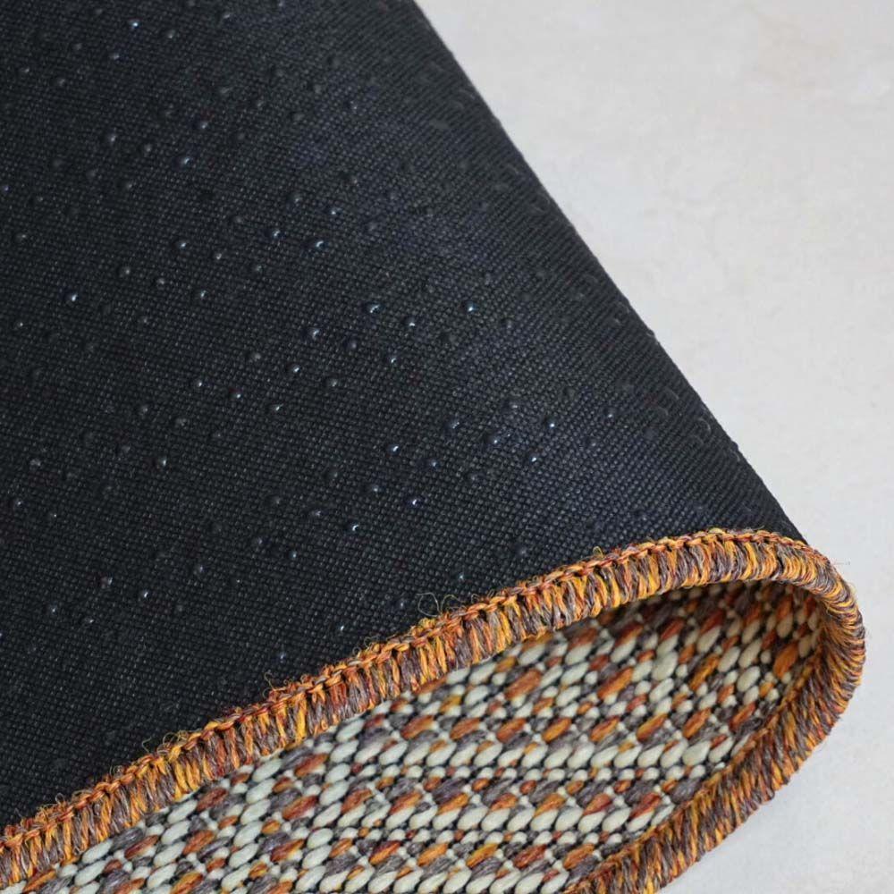 Tapete Passadeira Sisal 3,00m X 66cm Base Antiderrapante Para Corredor Cozinha Quarto Sala - Terracota - 4