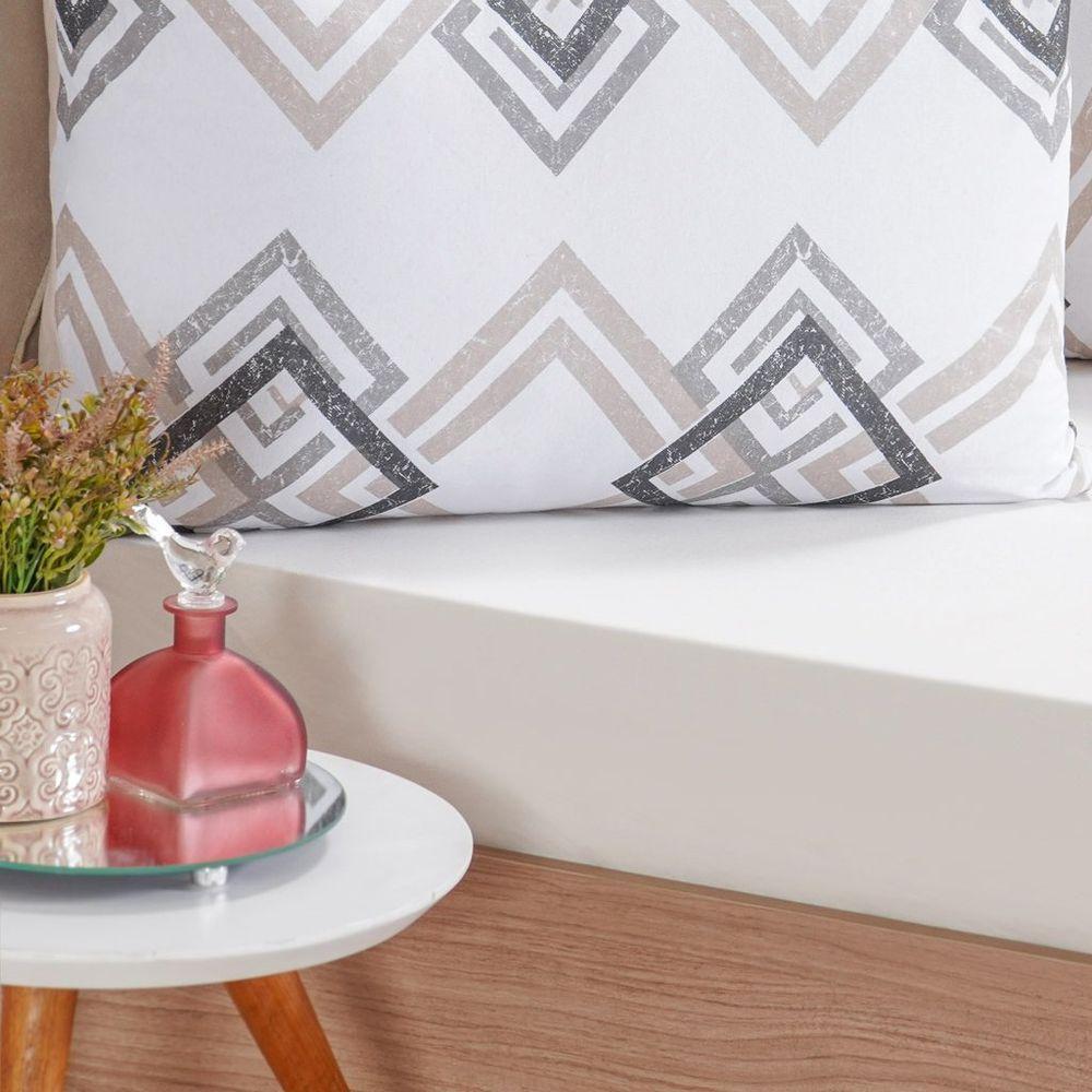 Jogo De Cama Queen Dreams Malha 100% Algodão 158x198x30cm Bege - 2