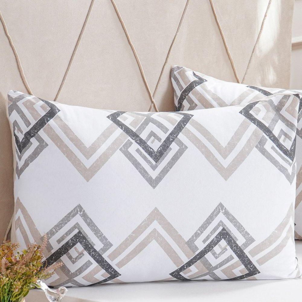 Jogo De Cama Queen Dreams Malha 100% Algodão 158x198x30cm Bege - 5