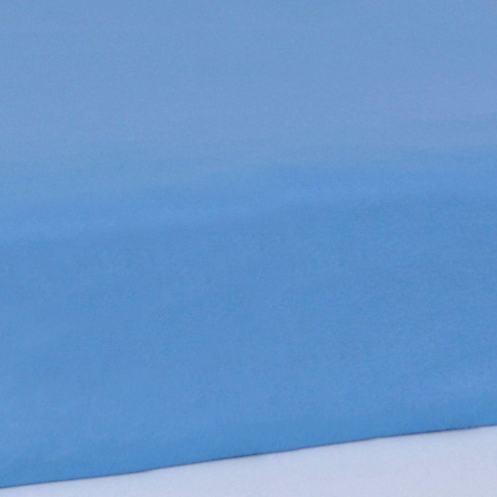 Jogo De Cama Casal Serena 3 Pçs Malha 100% Algodão 138x188x23cm Azul - 4