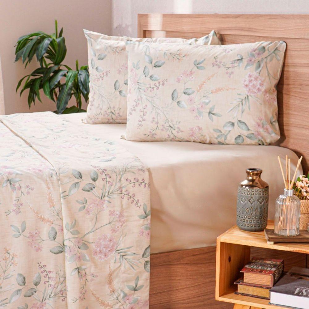 Jogo De Cama King Cotton Touch 4 Peças 193x203x40cm Jasmine - 2