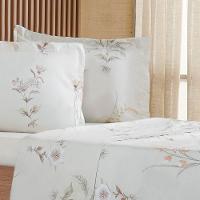 Jogo De Cama Queen 4 Pçs 200 Fios 100% Algodão 160x200x35cm Organique - 3