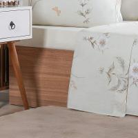 Jogo De Cama Queen 4 Pçs 200 Fios 100% Algodão 160x200x35cm Organique - 5