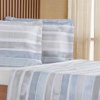 Jogo De Cama Queen 4 Pçs 200 Fios 100% Algodão 160x200x35cm Ligne - 3