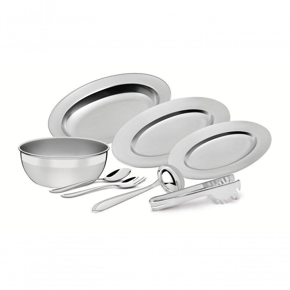 Jogo Para Servir Tramontina Buena Em Aço Inox 8 Peças - 2