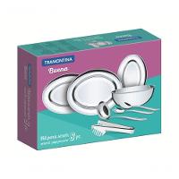 Jogo Para Servir Tramontina Buena Em Aço Inox 8 Peças - 1