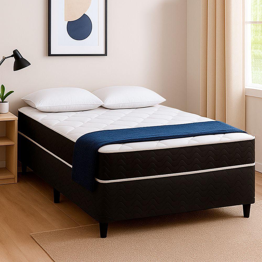 Cama Box Casal + Colchão Molas Ensacadas Pergola Europillow 138x188x63cm - 6