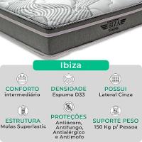Cama Box Baú Solteiro Branco E Colchão Ibiza Molas Vstore - 2