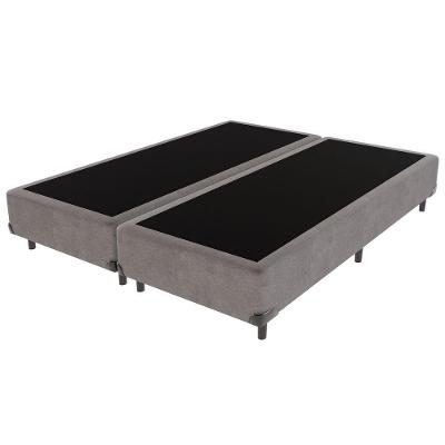 Cama Box King Bravus 193x203x44 Cinza