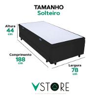 Bicama Box Baú Com Cama Auxiliar Solteiro 78x188x44 Preto - 3