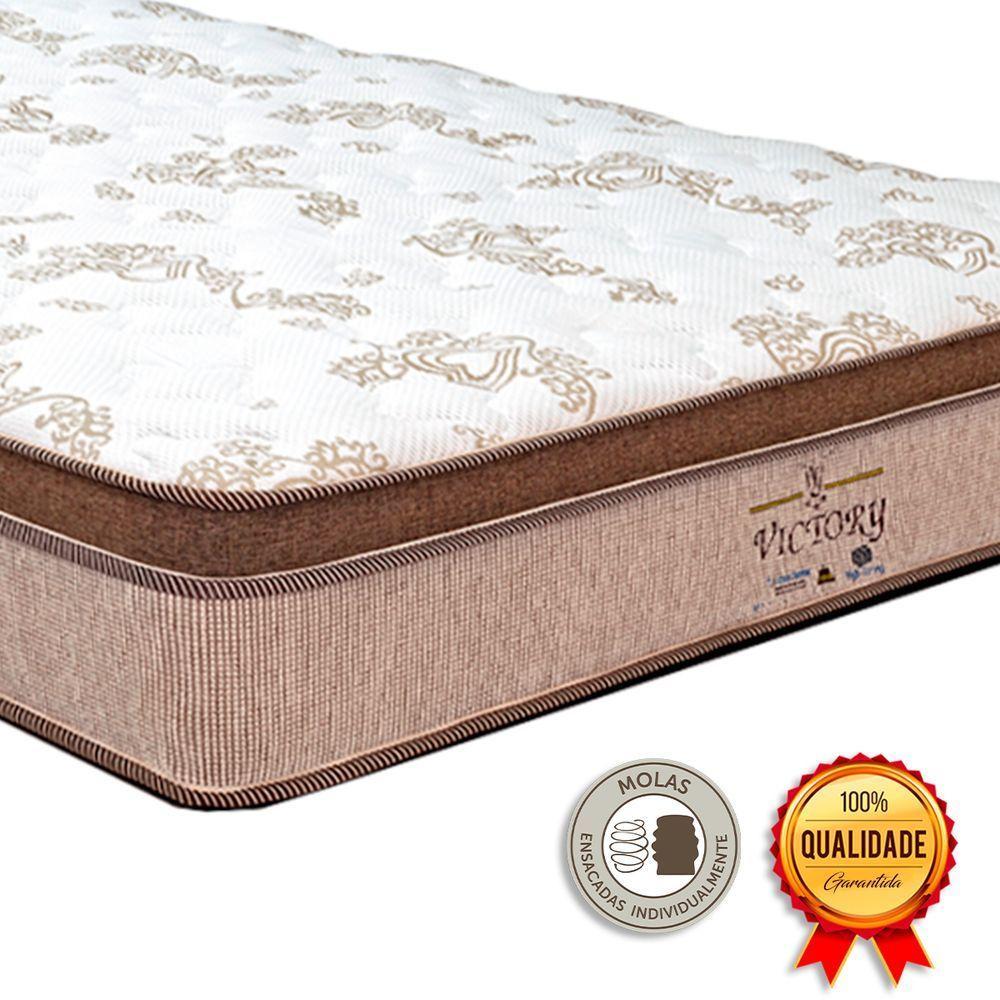 Cama Box Baú Viúvo Preto E Colchão Victory Molas Vstore - 3