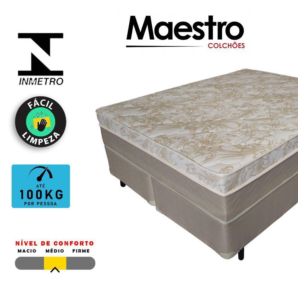Cama Box Queen + Colchão Molas Ensacadas Don Cielo Viscogel Europillow 158x198x72cm - 3