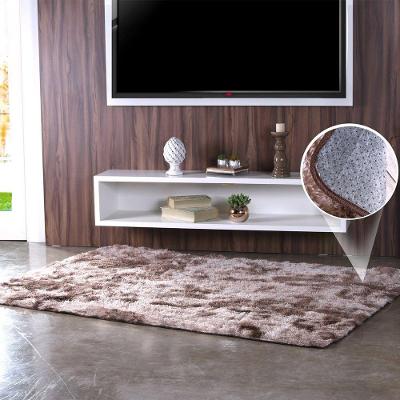 Tapete Fluffy Para Sala 100% Poliester 140x200cm Taupe Mescla