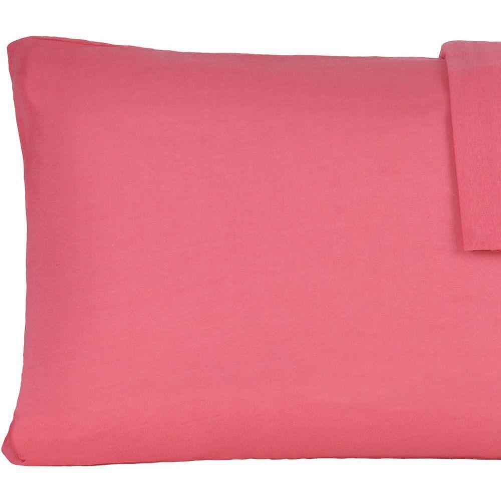 Jogo De Fronhas Serena Malha 100% Algodão 50x70cm Goiaba - 2