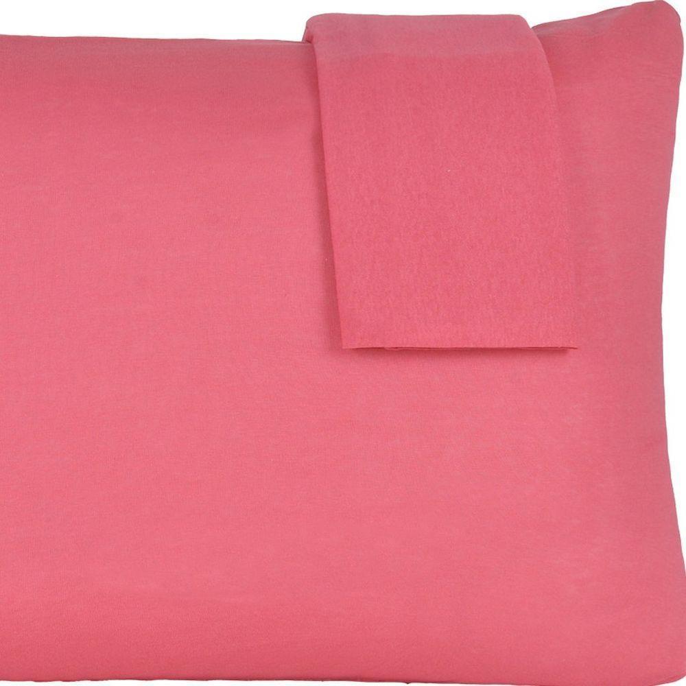 Jogo De Fronhas Serena Malha 100% Algodão 50x70cm Goiaba - 5