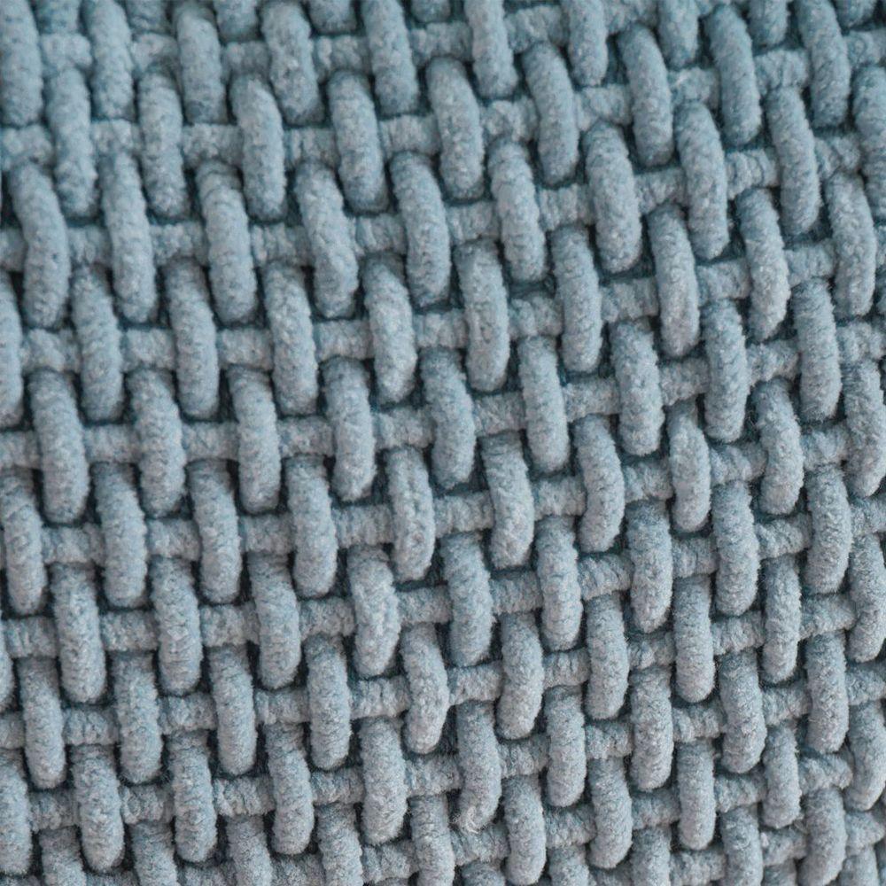 Capa De Almofada Trama New Decorativa 45x45cm 90% Algodão Bruma Azul - 3