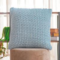 Capa De Almofada Trama New Decorativa 45x45cm 90% Algodão Bruma Azul - 2