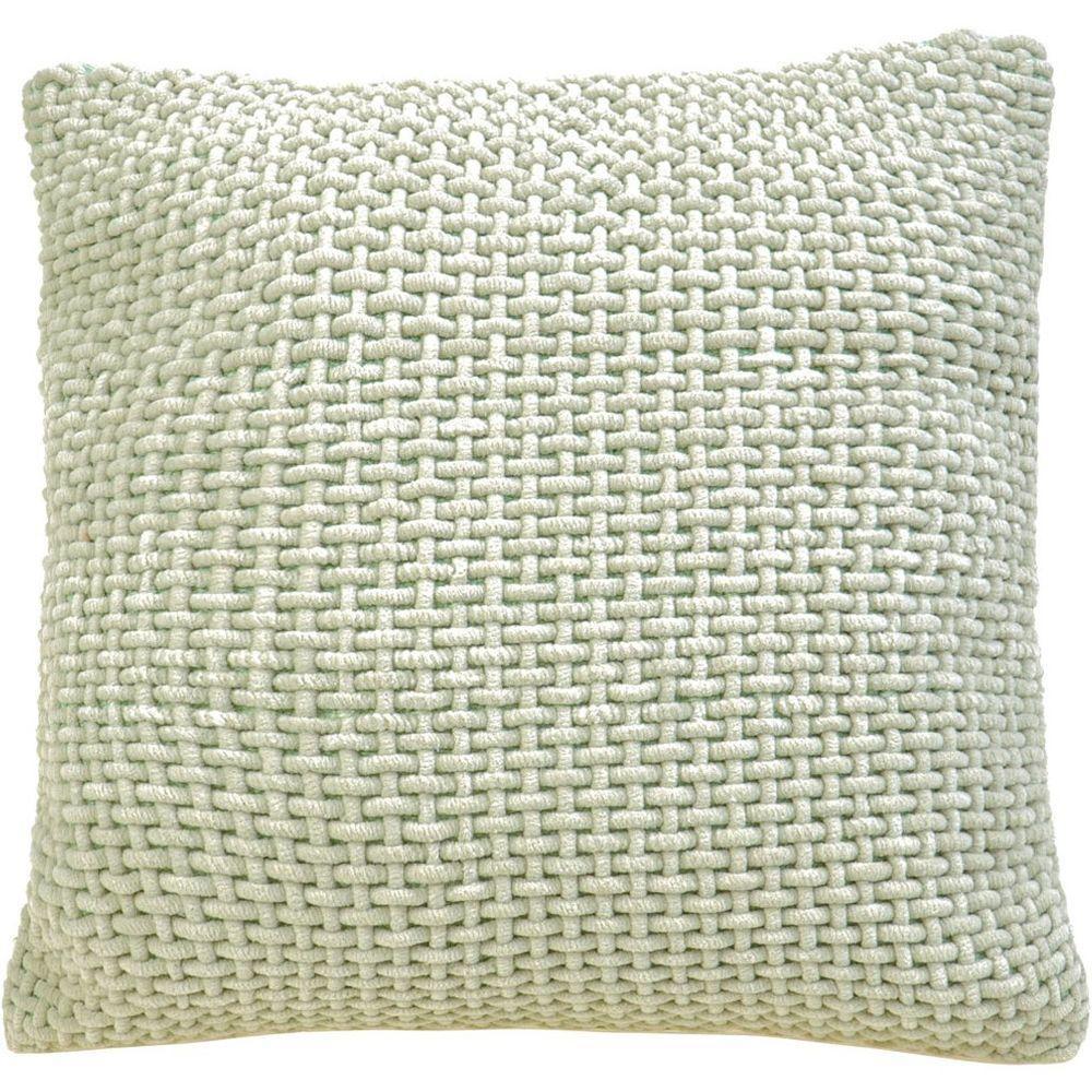 Capa De Almofada Trama New Decorativa 45x45cm 90% Algodão Verde Alfafa - 1