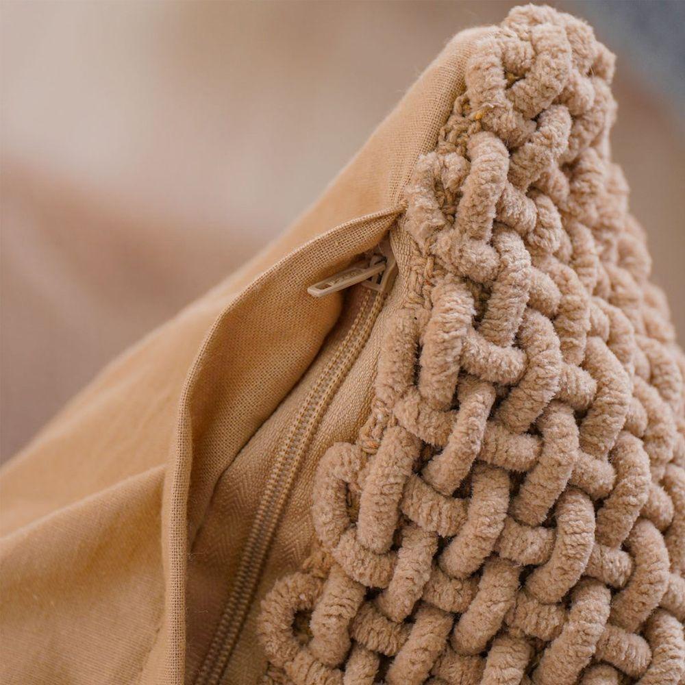 Capa De Almofada Trama New Decorativa 45x45cm 90% Algodão Linho - 5