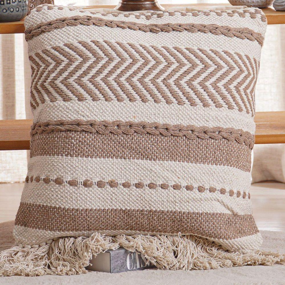 Capa De Almofada Native New Decorativa Macramê 45x45cm Dakar - 2