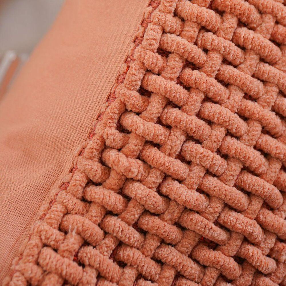 Capa De Almofada Trama New Decorativa 45x45cm 90% Algodão Brick - 4