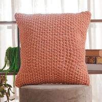 Capa De Almofada Trama New Decorativa 45x45cm 90% Algodão Brick - 2