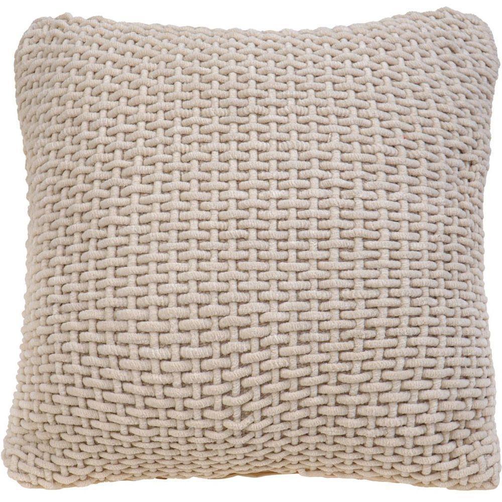 Capa De Almofada Trama New Decorativa 45x45cm 90% Algodão Amendoa - 1