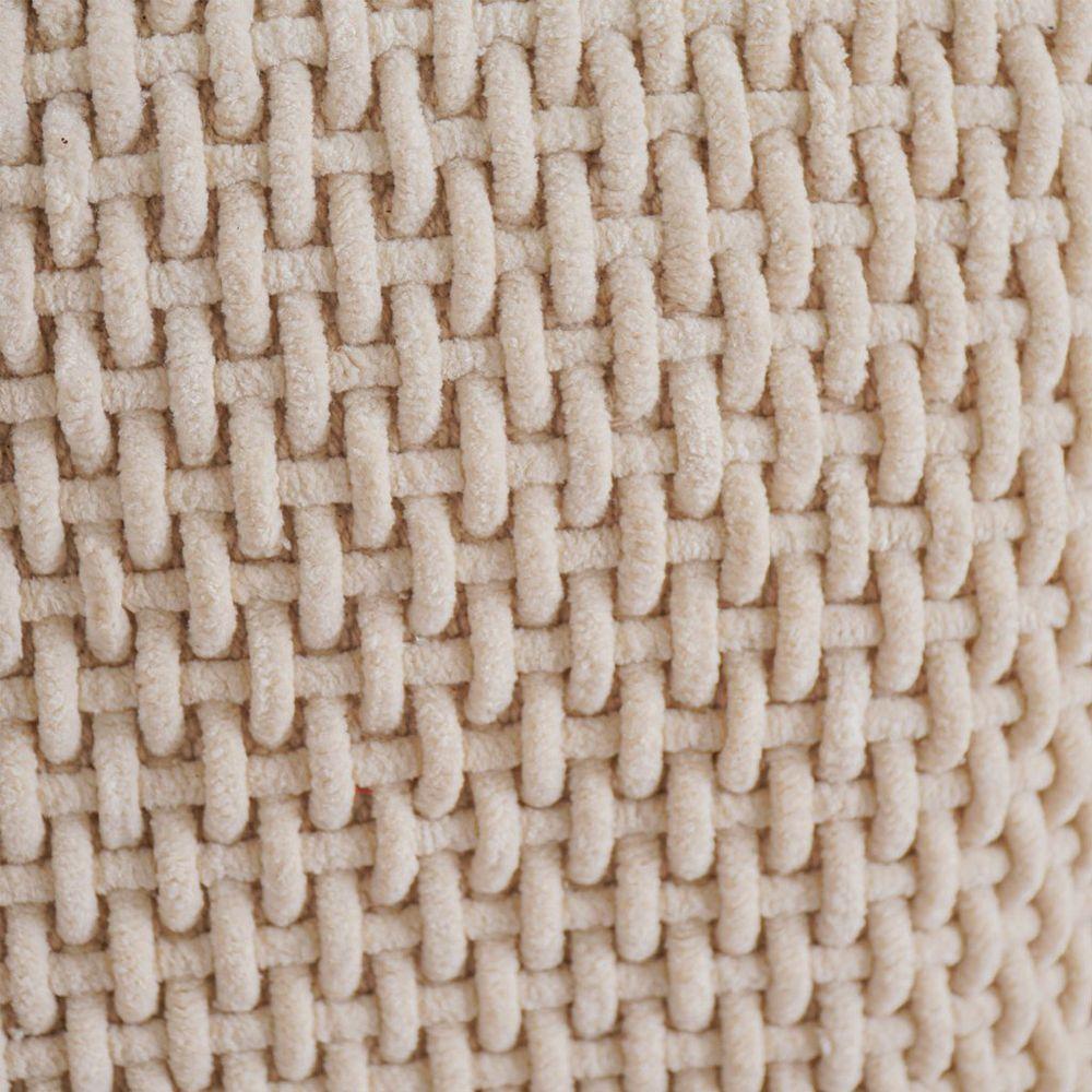 Capa De Almofada Trama New Decorativa 45x45cm 90% Algodão Amendoa - 3