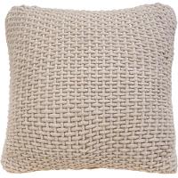 Capa De Almofada Trama New Decorativa 45x45cm 90% Algodão Amendoa - 1