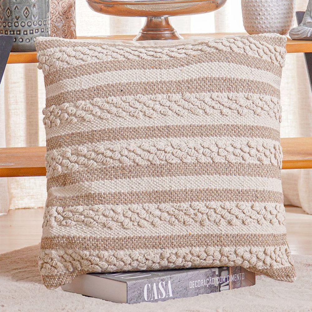 Capa De Almofada Native New Decorativa Macramê 45x45cm Cairo - 3