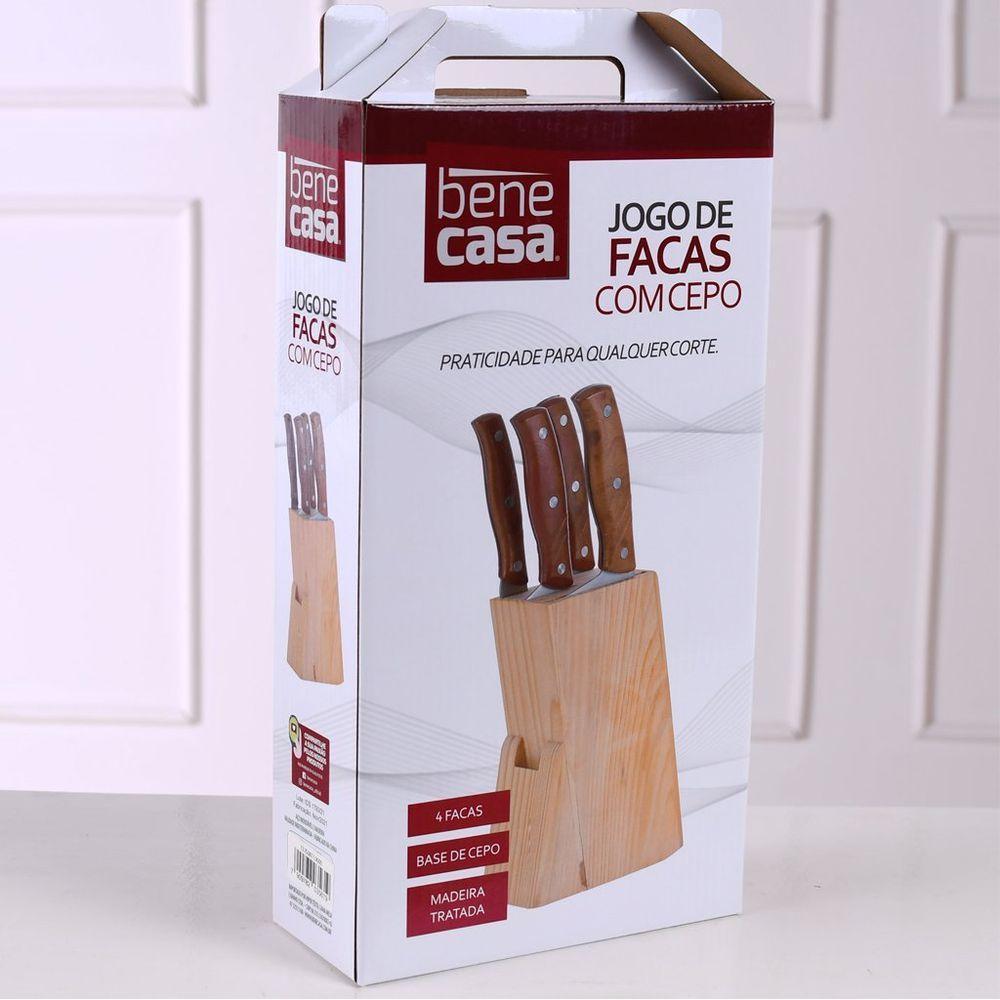 Jogo De Facas Com Cepo 5 Pçs - 5