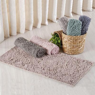 Tapete Chenille 50x70cm Antiderrapante 100% Poliéster 1250g-m² Lua