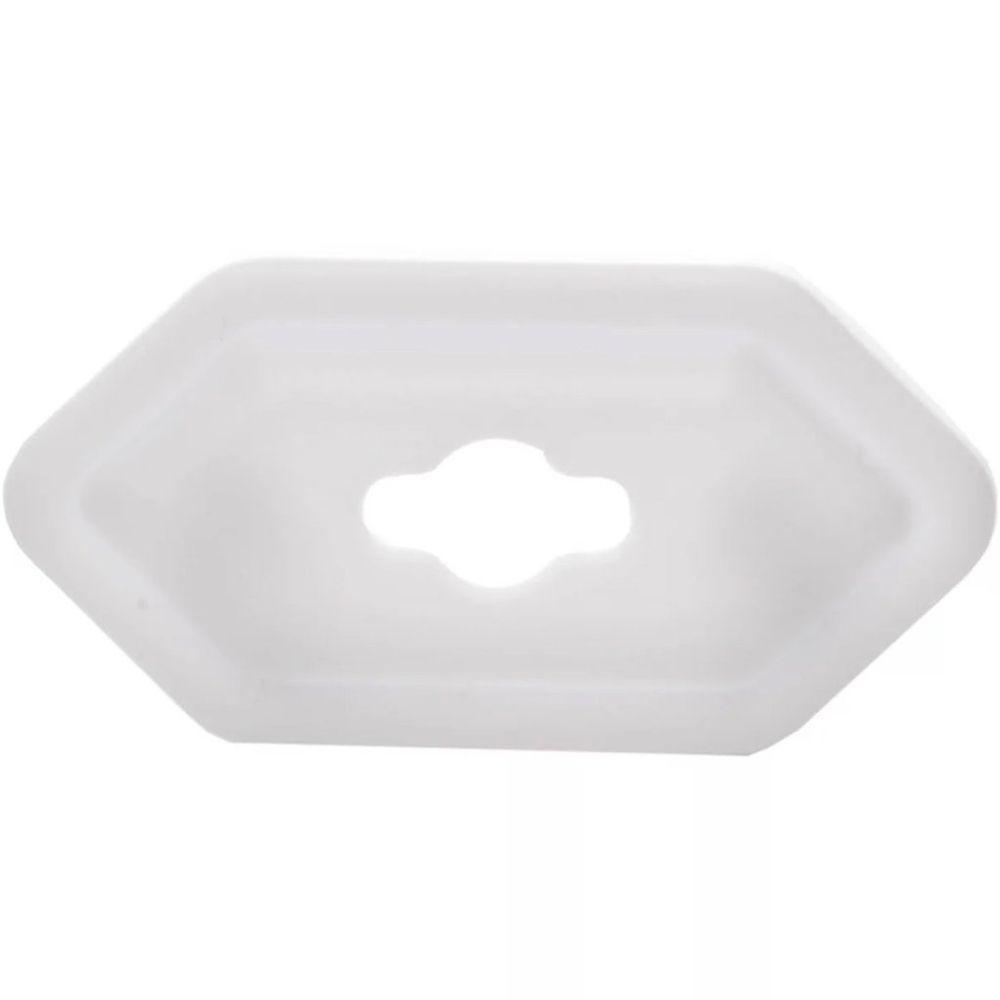 Conjunto 8 Protetores Para Tomada Lyor Com 2 Chaves 3x2x1,5cm Branco - 2